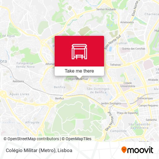 Colégio Militar (Metro) mapa