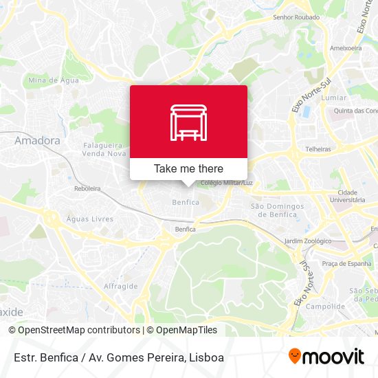 Estr. Benfica / Av. Gomes Pereira map