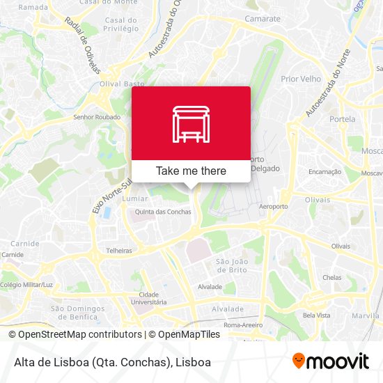 Alta de Lisboa (Qta. Conchas) mapa