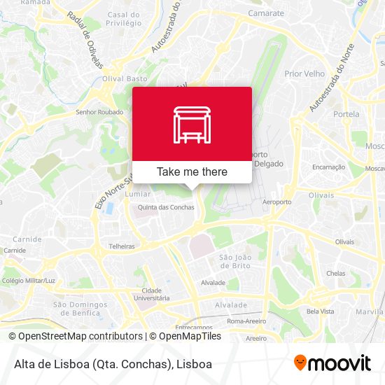 Alta de Lisboa (Qta. Conchas) mapa