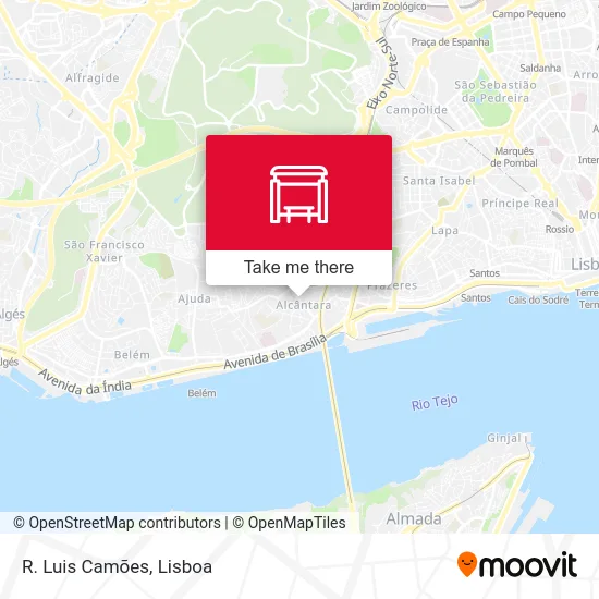 R. Luis Camões map
