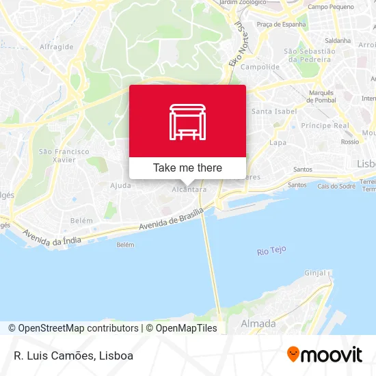 R. Luis Camões map