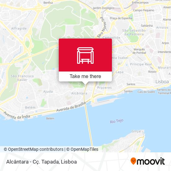 Alcântara - Cç. Tapada mapa