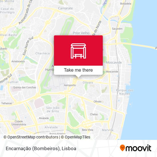 Encarnação (Bombeiros) map