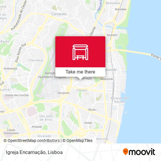 Igreja Encarnação mapa
