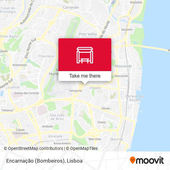 Encarnação (Bombeiros) mapa