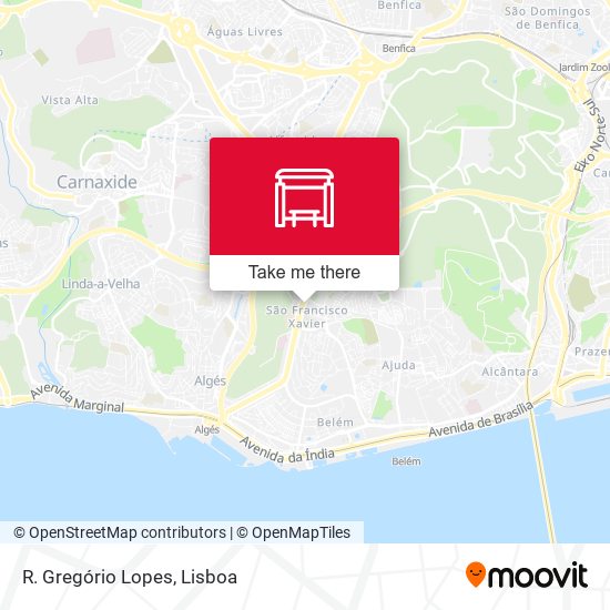 R. Gregório Lopes mapa
