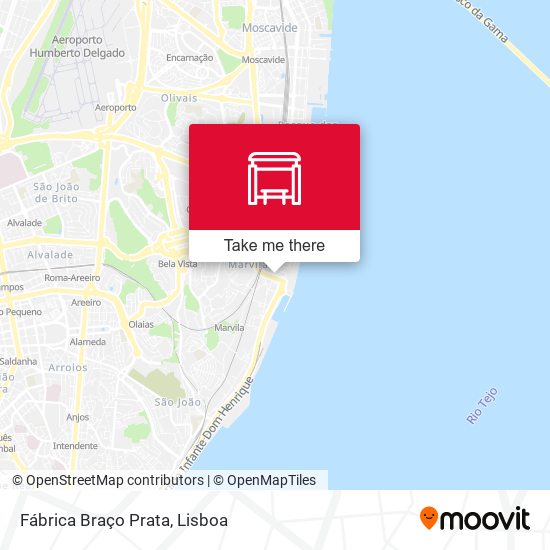 Fábrica Braço Prata mapa
