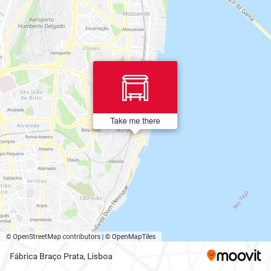 Fábrica Braço Prata mapa