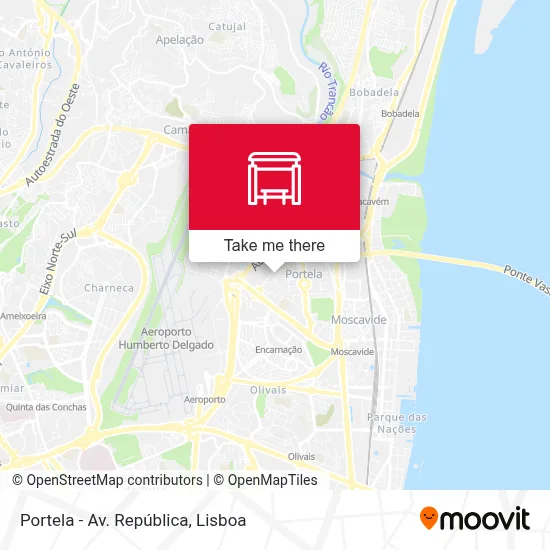 Portela - Av. República map