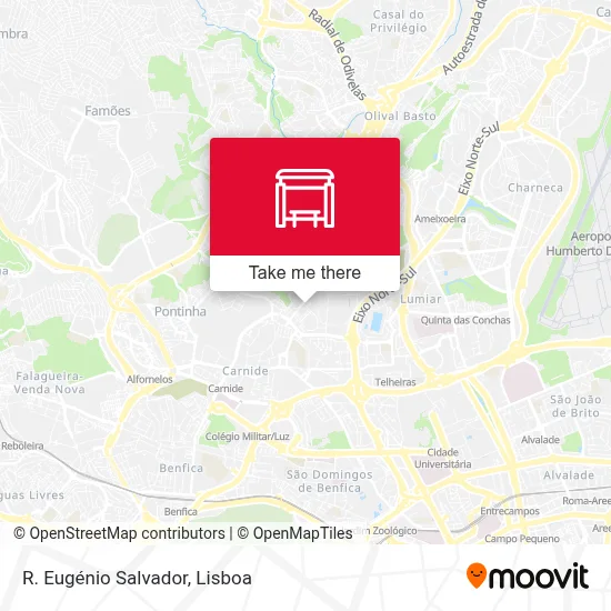 R. Eugénio Salvador map