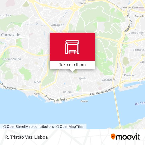 R. Tristão Vaz mapa
