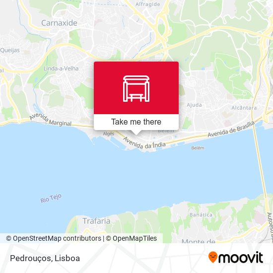 Pedrouços mapa