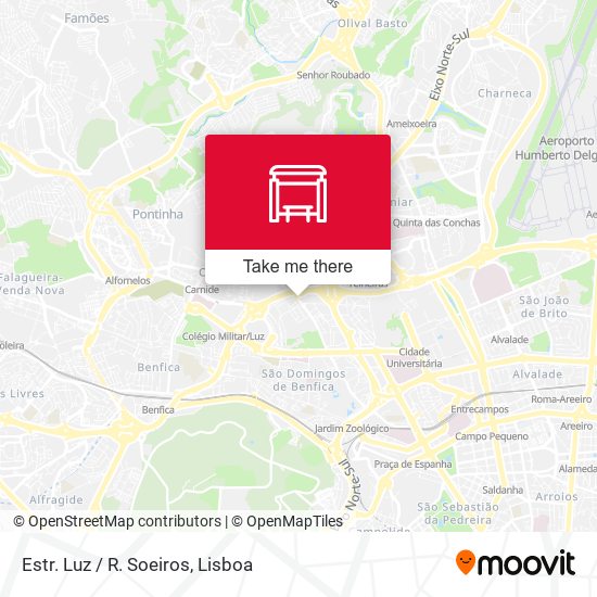 Estr. Luz / R. Soeiros mapa
