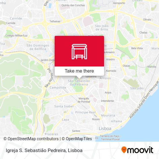 Igreja S. Sebastião Pedreira map