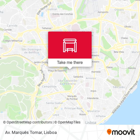 Av. Marquês Tomar mapa