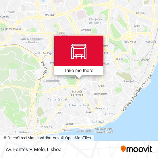 Av. Fontes P. Melo mapa