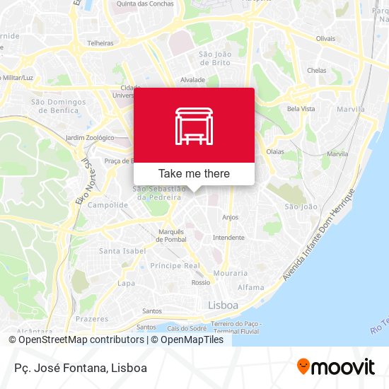Pç. José Fontana mapa