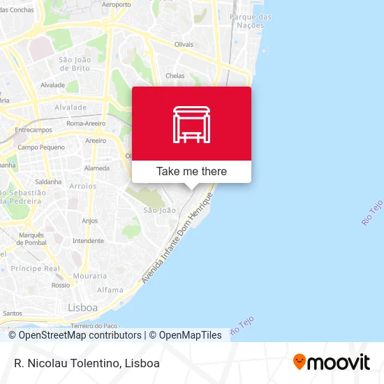 R. Nicolau Tolentino map