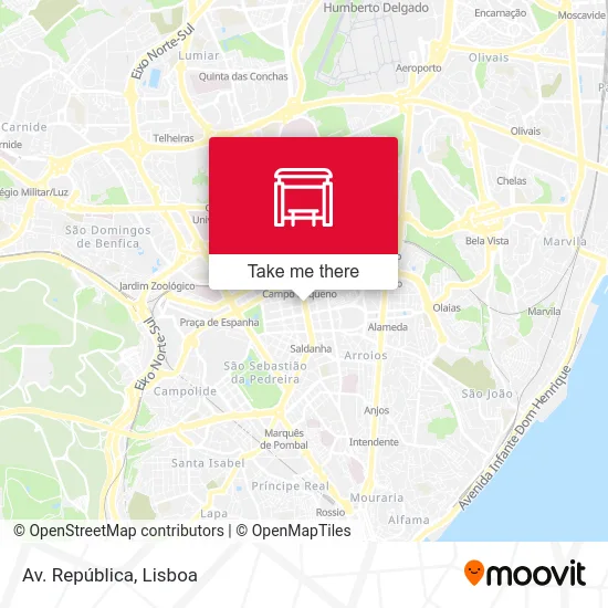 Av. República map