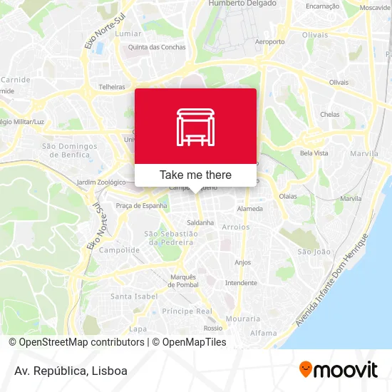 Av. República map
