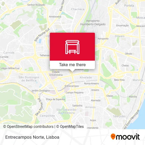 Entrecampos Norte map