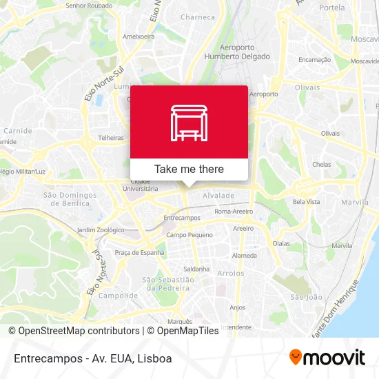 Entrecampos - Av. EUA map