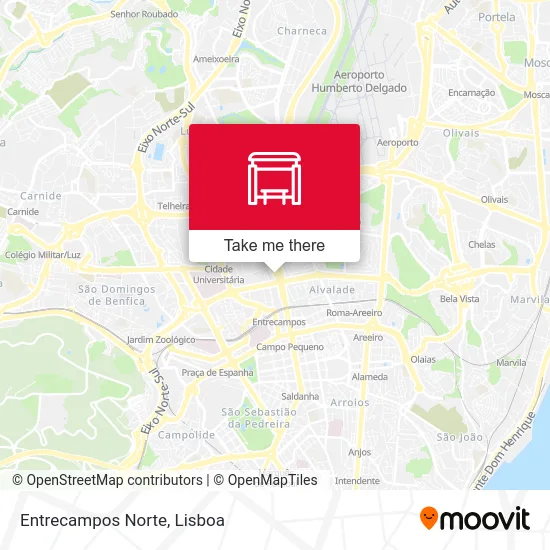 Entrecampos Norte map