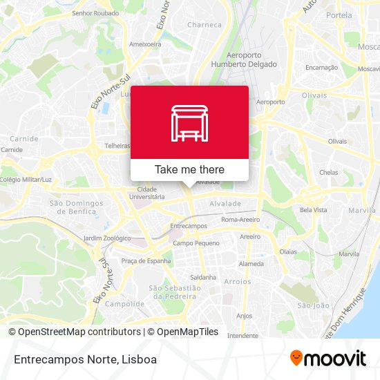 Entrecampos Norte mapa