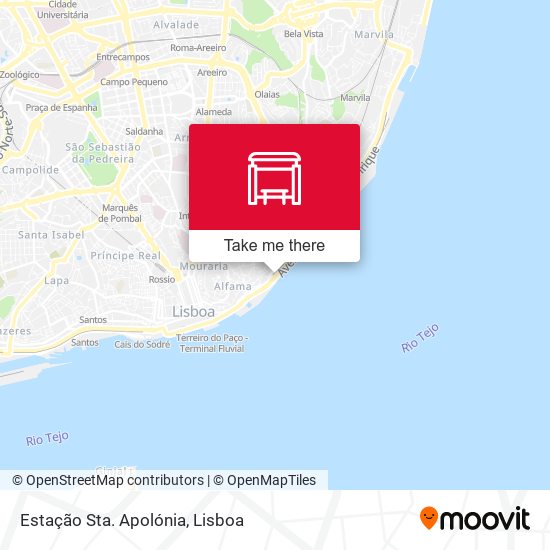 Estação Sta. Apolónia map