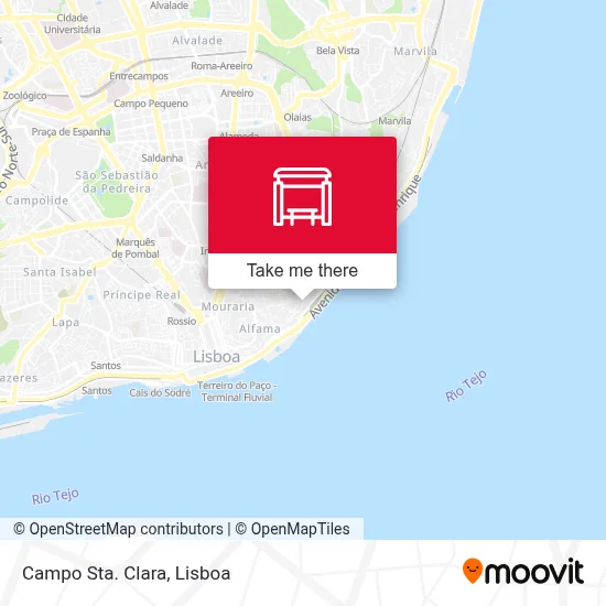 Campo Sta. Clara map