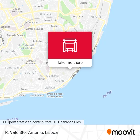 R. Vale Sto. António map