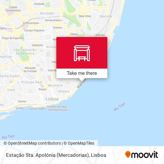 Estação Sta. Apolónia (Mercadorias) mapa