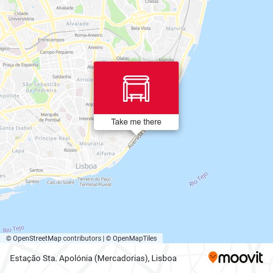 Estação Sta. Apolónia (Mercadorias) map