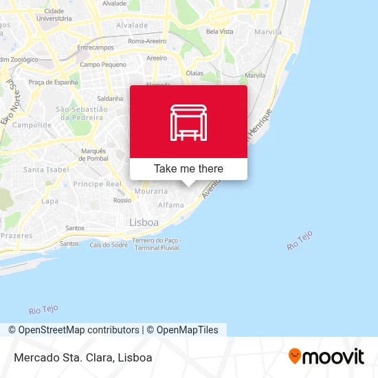 Mercado Sta. Clara map