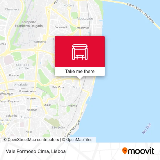 Vale Formoso Cima map