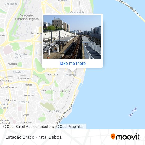 Estação Braço Prata map