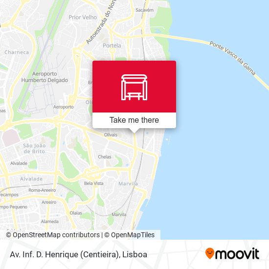 Av. Inf. D. Henrique (Centieira) mapa