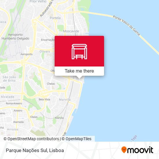 Parque Nações Sul mapa