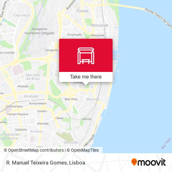 R. Manuel Teixeira Gomes mapa