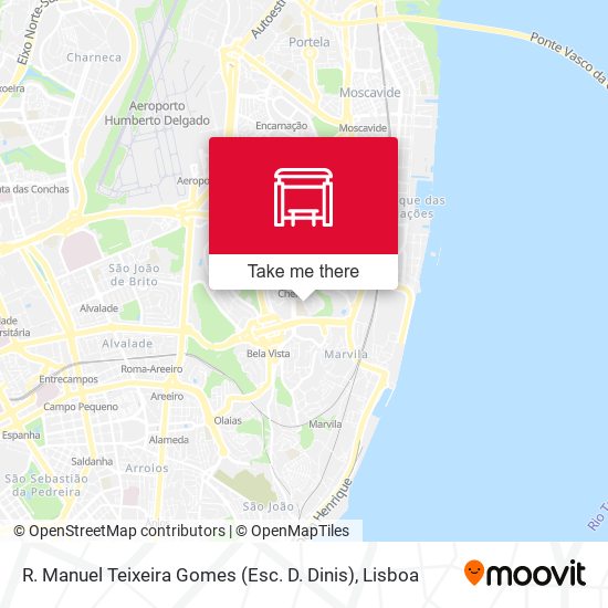 R. Manuel Teixeira Gomes (Esc. D. Dinis) mapa