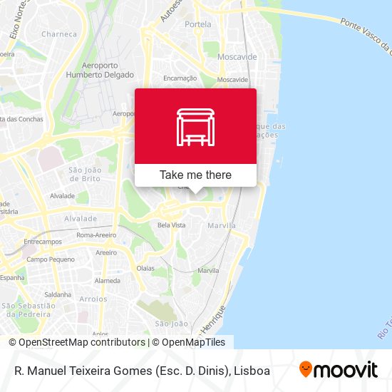 R. Manuel Teixeira Gomes (Esc. D. Dinis) mapa