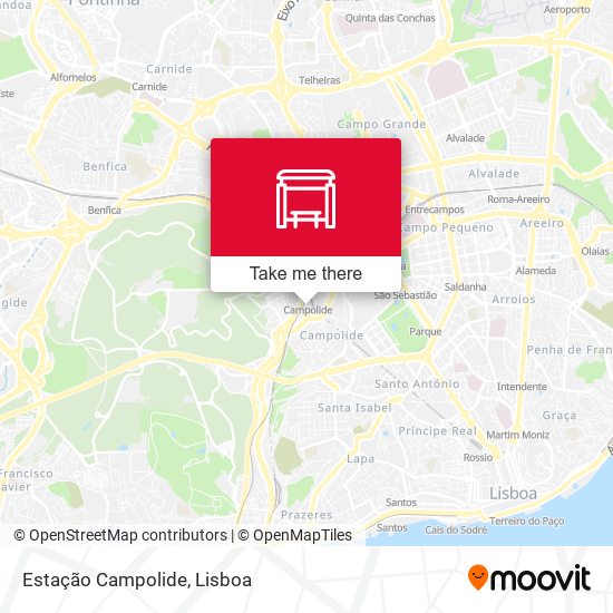 Estação Campolide map