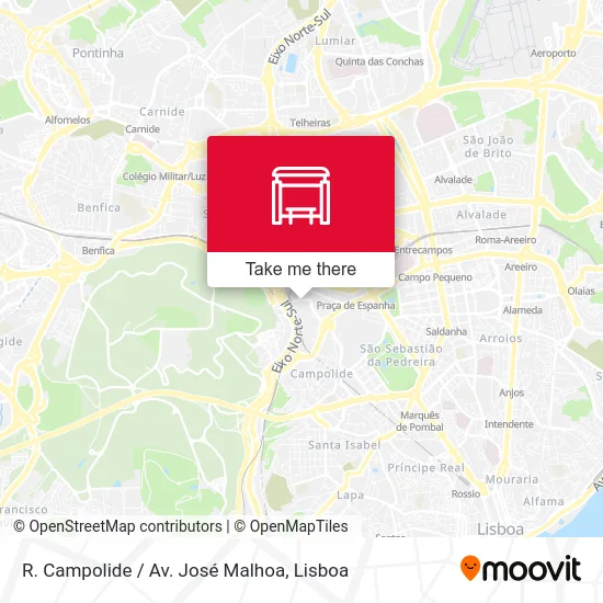 R. Campolide / Av. José Malhoa map