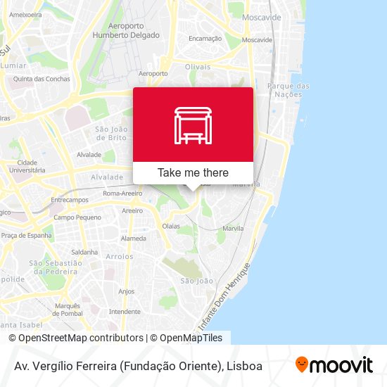 Av. Vergílio Ferreira (Fundação Oriente) mapa