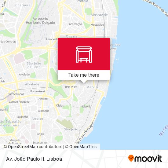 Av. João Paulo II mapa