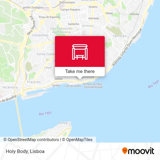 Corpo Santo map