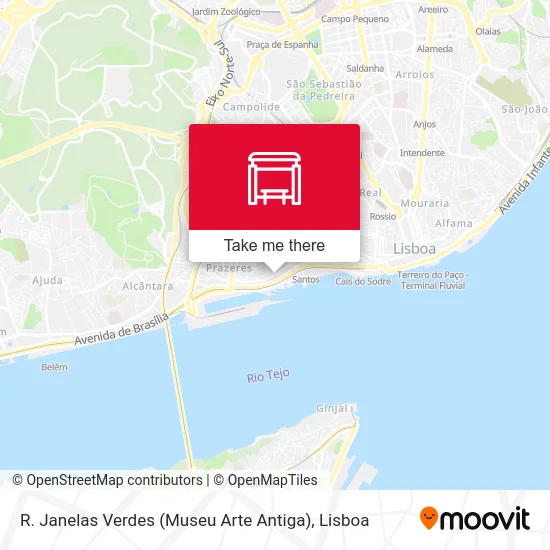 R. Janelas Verdes (Museu Arte Antiga) map