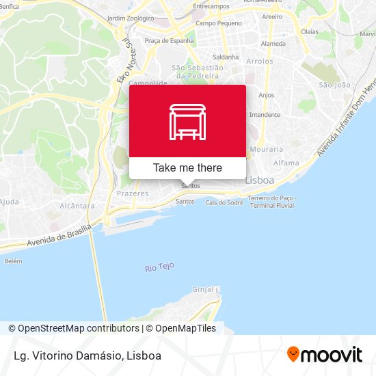 Lg. Vitorino Damásio mapa