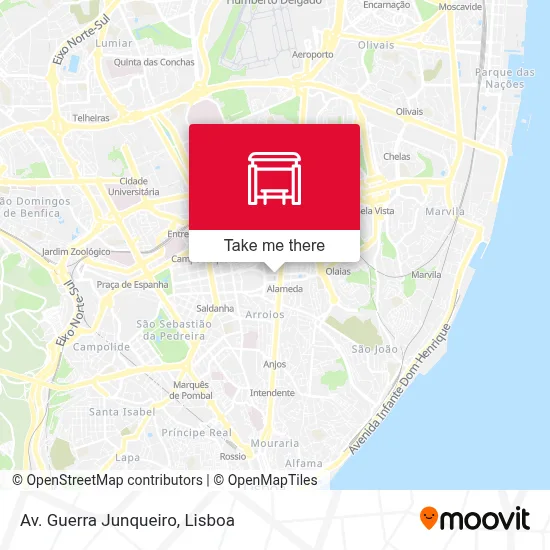 Av. Guerra Junqueiro map